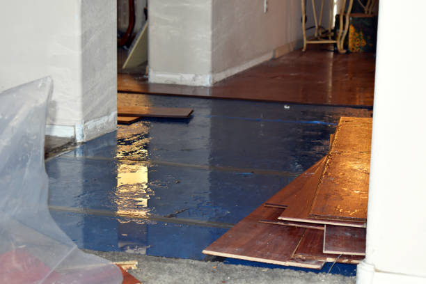 Professional Water Damage Restoration technician working in Chesterland, OH